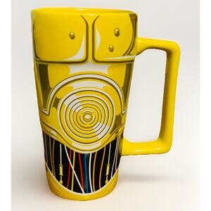Star Wars C-3PO Droid Yellow Coffee Cup Tall Disney Store Sci Fi Star Wars Lucas